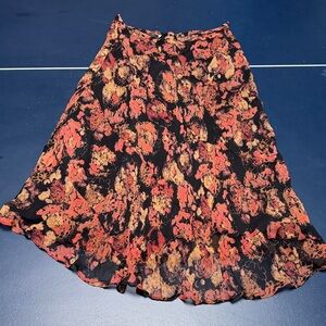 100% silk beaded skirt. S